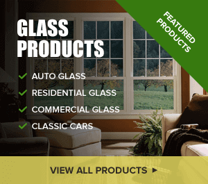 Photo of glass products by Glass Specialty WLC: auto glass, residential glass, commercial glass, and classic cars.